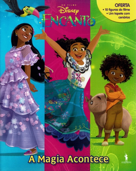 ENCANTO - A MAGIA ACONTECE oferta 10 figuras do filme e um tapete com cenarios