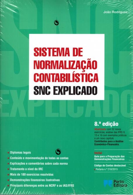 32643.80 - SISTEMA DE NORMALIZAÇÃO CONTABILISTIVA CNC EXPLICADO 8ª EDIÇÃO