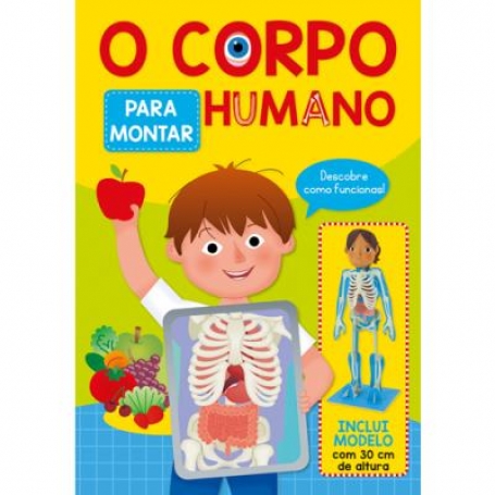 CORPO HUMANO PARA MONTAR - inclui modelo com 30 cm de altura