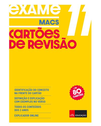 CARTOES DE REVISAO MACS 11º ANO