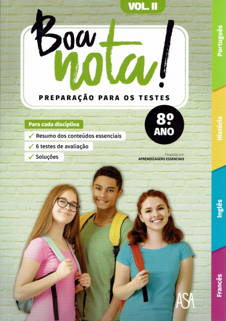 BOA NOTA! PREPARAÇÃO PARA OS TESTES 8º ANO VOL. II
