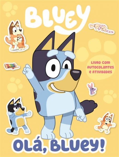 OLÁ BLUEY LIVRO COM AUTOCOLANTES