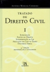 TRATADO DE DIREITO CIVIL I - introducao - fontes de direito - interpretacao da lei - aplicacao das leis no tempo - doutrina geral 4ª EDICAO