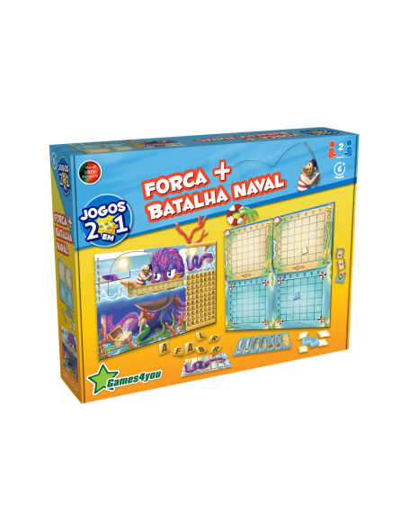 FORCA + BATALHA NAVAL - JOGOS 2 EM 1