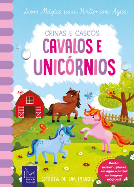 CAVALOS E UNICÓRNIOS - CRINAS E CASCOS - oferta de um pincel