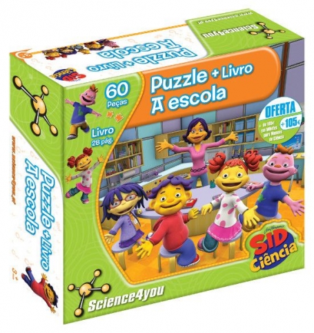 PUZZLE + LIVRO SID E A ESCOLA