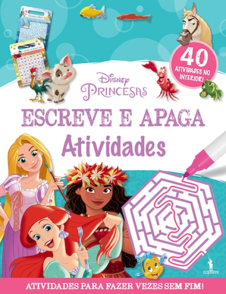 ESCREVE E APAGA - PRINCESAS DISNEY