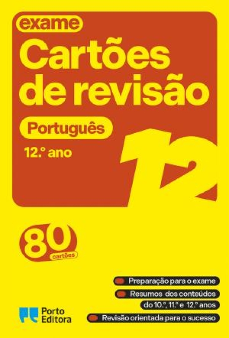 40159.10 - CARTÕES DE REVISÃO- PORTUGUÊS 12º ANO