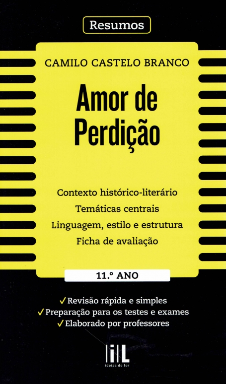 40174.12 - AMOR DE PERDICAO de CAMILO CASTELO BRANCO - RESUMOS