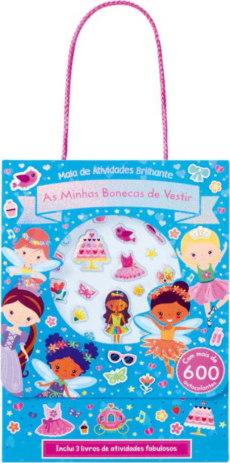 MALA DE ATIVIDADES BRILHANTE - AS MINHAS BONECAS DE VESTIR