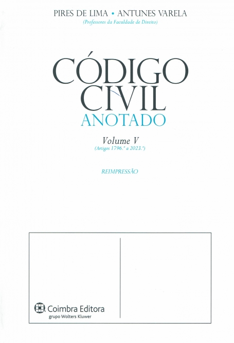 CODIGO CIVIL ANOTADO VOL. V - REIMPRESSAO