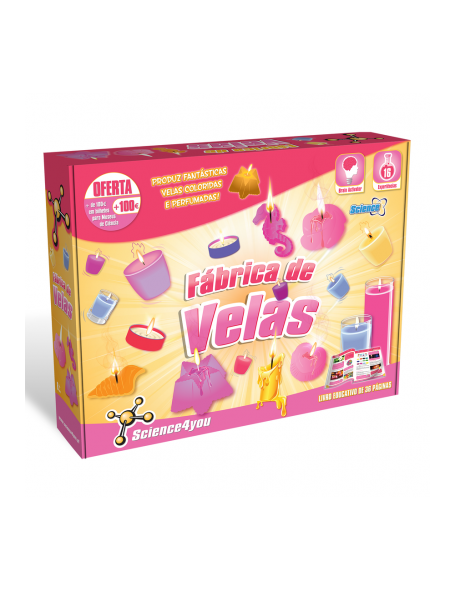 FABRICA DE VELAS - produz fantasticas velas coloridas e perfumadas - 16 experiencias