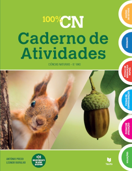 100% CN 8 - Ciências Naturais 8º ano - Caderno de Atividades