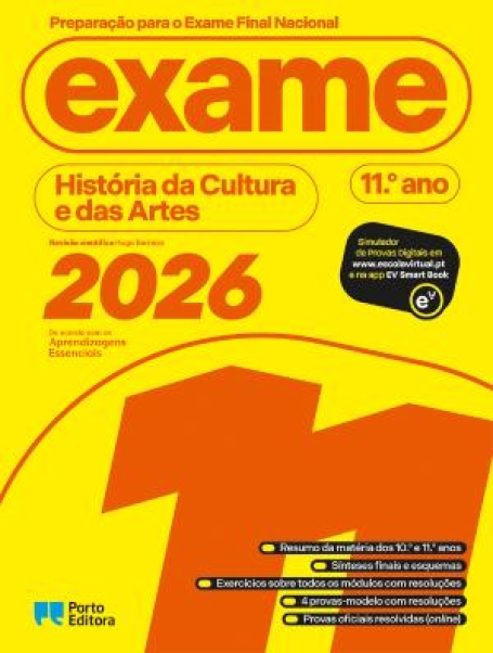 46917.70 - PREPARAÇÃO PARA O EXAME FINAL NACIONAL 2026 - HISTÓRIA DA CULTURA DAS ARTES 11º ANO