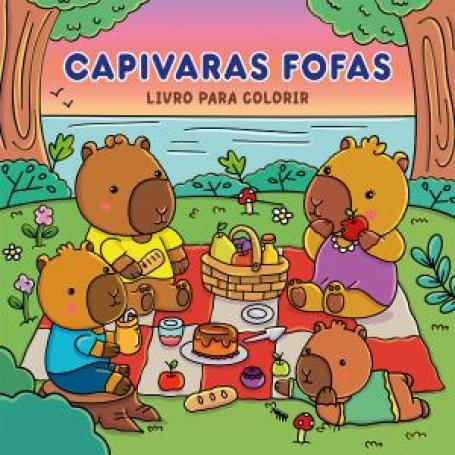 73011.10 CAPIVARAS FOFAS LIVRO PARA COLORIR