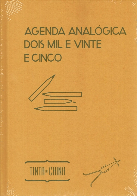 AGENDA ANALÓGICA DOIS MIL E VINTE E CINCO ( Amarelo )