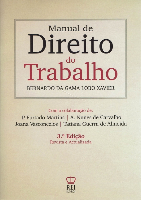 MANUAL DE DIREITO DO TRABALHO 3 EDICAO REVISTA E ACTUALIZADA