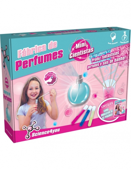 MINI CIENTISTAS : FABRICA DE PERFUMES - produz fantasticos perfumes e sais de banho ! inclui livro educativo de 32 paginas