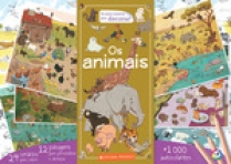 OS MEUS CENARIOS PARA DECORAR OS ANIMAIS - 24 CENARIOS PARA COLORIR - 12 PAISAGENS - +100 AUTOCOLANTES