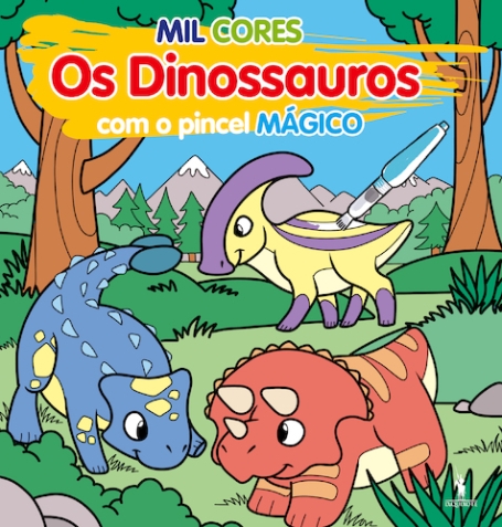 MIL CORES OS DINOSSAUROS COM PINCEL MÁGICO