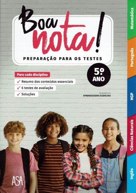 BOA NOTA! PREPARAÇÃO PARA OS TESTES 5º ANO