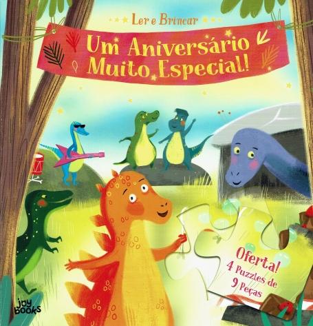 LER E BRINCAR : UM ANIVERSARIO MUITO ESPECIAL ! oferta 4 puzzles de 9 peças