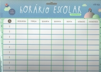 HORARIO ESCOLAR MAGNETICO - inclui caneta