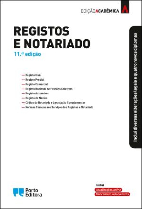06667.02 - REGISTOS E NOTARIADO - Edição Académica - 11 ª Edição