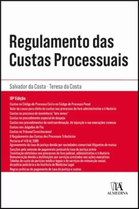 Regulamento das Custas Processuais- 18ª EDIÇÃO