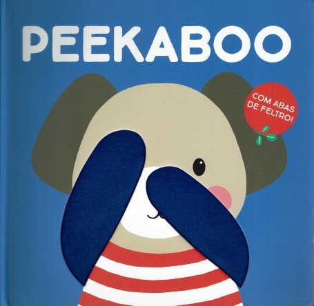CAO - AZUL peekaboo com abas de feltro !
