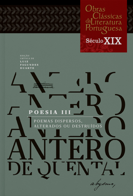 POESIA III - POEMAS DISPERSOS ALTERADOS OU DESTRUÍDOS
