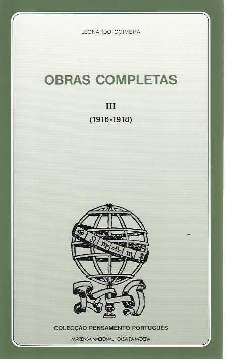 OBRAS COMPLETAS  - VOLUME III 1916 -1918