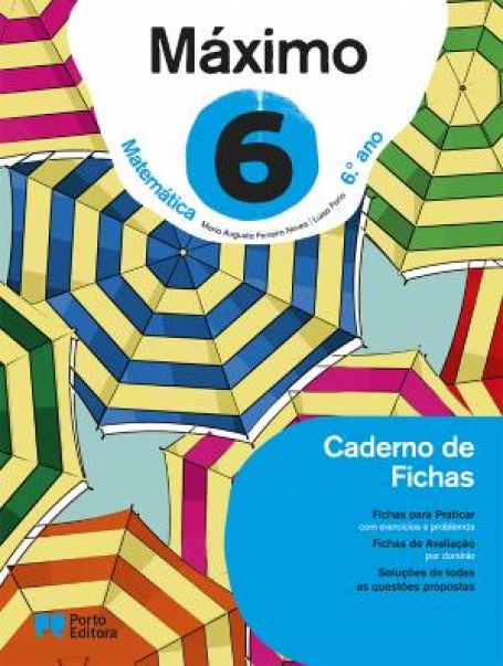 20559 - Máximo - Matemática - 6.º Ano - Caderno de Fichas