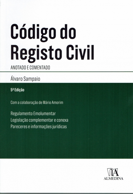 CÓDIGO DE REGISTO CIVIL Anotado e Comentado