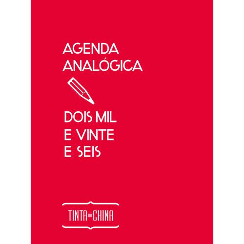 AGENDA ANALOGICA 2026 (VERMELHA)