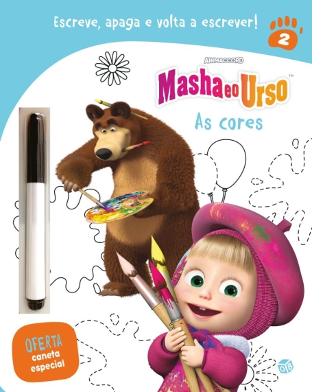 MASHA E O URSO - AS CORES Escreve, apaga e volta a escrever!