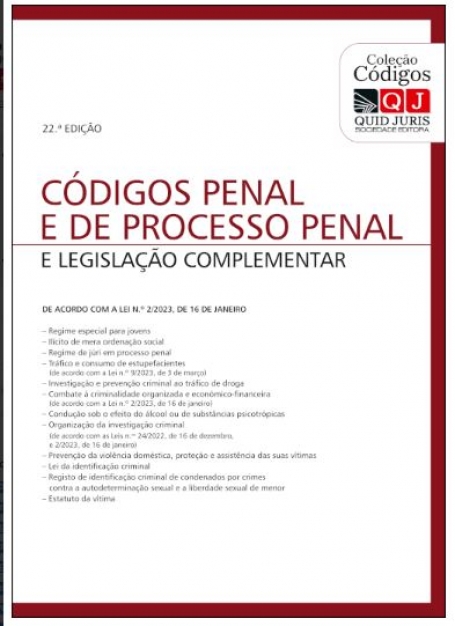 CODIGO PENAL E DE PROCESSO PENAL E LEGISLAÇÃO COMPLEMENTAR - 22ª EDIÇÃO