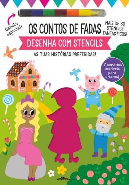 CONTOS DE FADAS DESENHA COM STENCILS