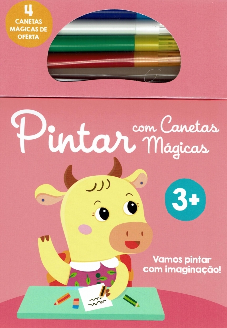 PINTAR COM CANETAS MAGICAS- VACA 4 canetas magicas de oferta 3+