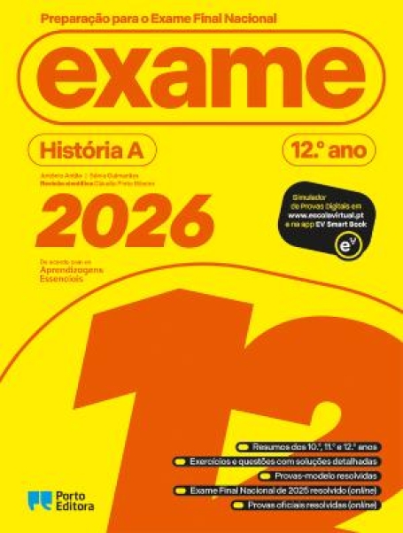 46918.30 - PREPARAÇÃO PARA O EXAME FINAL NACIONAL 2026 - HISTÓRIA A - 12º ANO