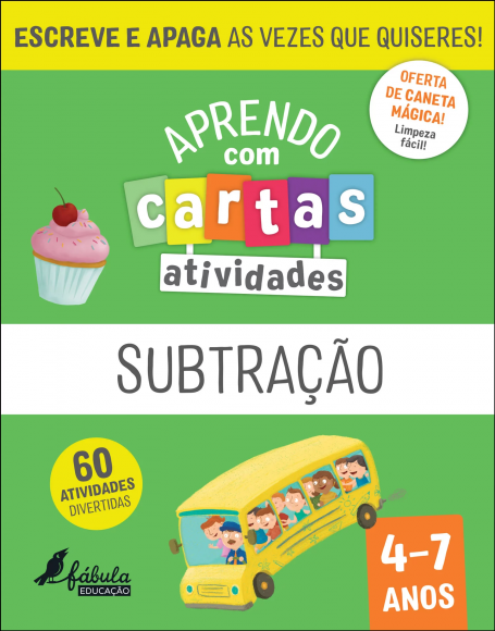 APRENDO COM CARTAS - SUBTRAÇÃO 4-7 Anos