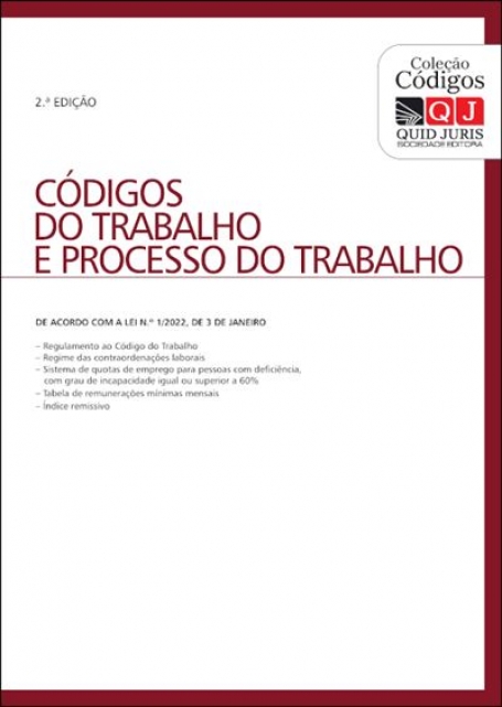 CODIGOS DO TRABALHO E PROCESSO DO TRABALHO
