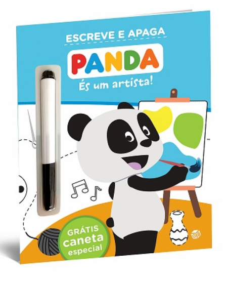 ESCREVE E APAGA - PANDA - ÉS UM ARTISTA! gratis caneta especial