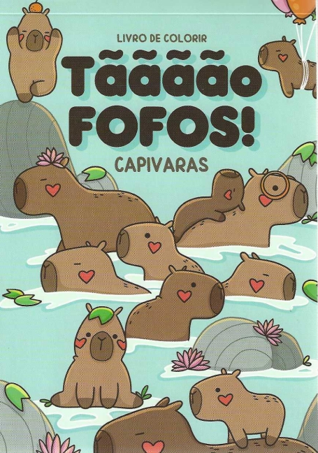 TÃO FOFOS CAPIVARAS LIVRO DE COLORIR
