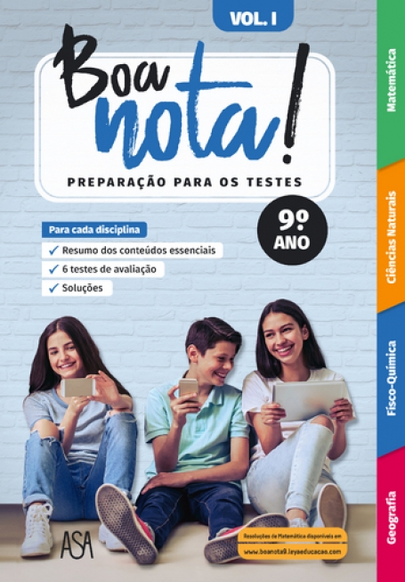 BOA NOTA! - PREPARAÇÃO PARA OS TESTES - 9ºANO - VOLUME 1