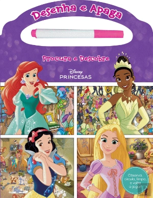 DISNEY PRINCESAS - DESENHA E APAGA