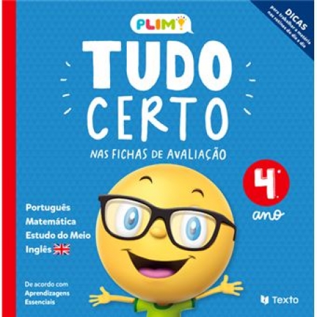 TUDO CERTO - NAS FICHAS DE AVALIACAO 4º ANO