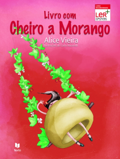 LIVRO COM CHEIRO A MORANGO