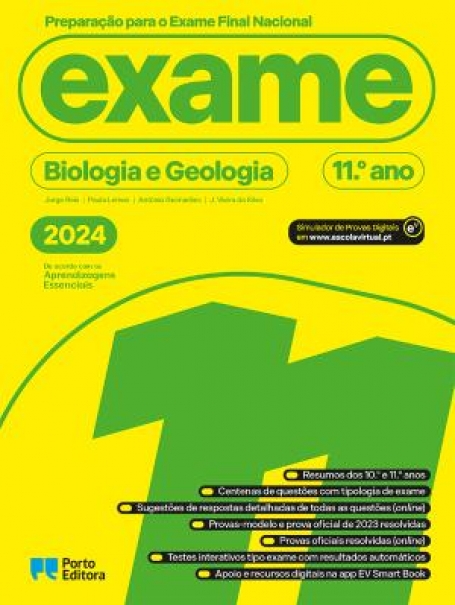 PREPARAÇÃO PARA O EXAME FINAL NACIONAL 2024 - BIOLOGIA E GEOLOGIA - 11.º ANO