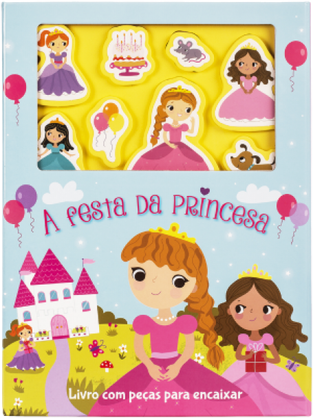 71129.10 - A FESTA DA PRINCESA - livro com pecas para encaixar